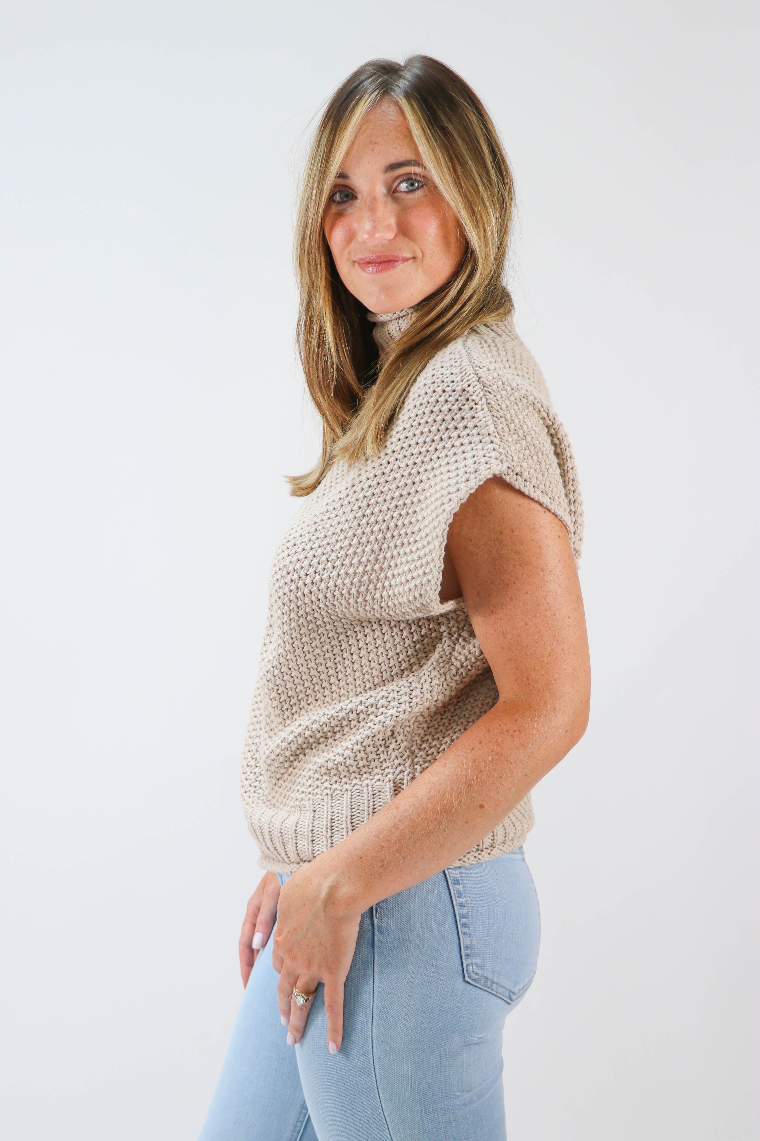 Comfy and Easy Mock Turtleneck Women Set - Ash Mocha - Kissed By MoonPie