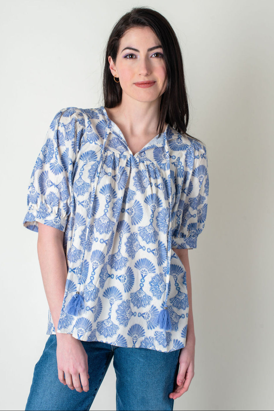 Entro | Fallen Skies Printed Blouse | Sweetest Stitch Boutique