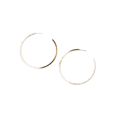 Brenda Grands | Thin Hammered Hoops | Sweetest Stitch