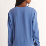 Z Supply | Classic Crew Sweatshirt Blue Isle | Sweetest Stitch Online