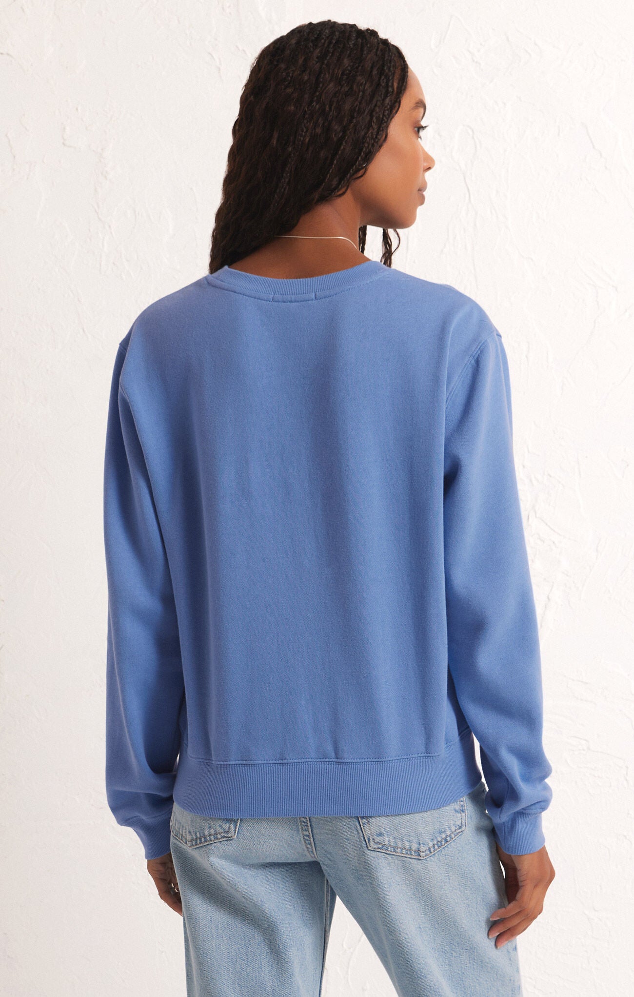 Z Supply | Classic Crew Sweatshirt Blue Isle | Sweetest Stitch Online