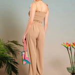 Blu Pepper | Tan Wide Leg Pants | Sweetest Stitch Shop Womens