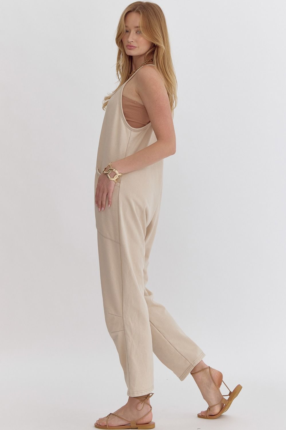 Entro | Relaxed Fit Neutral Jumpsuit | Sweetest Stitch Richmond 