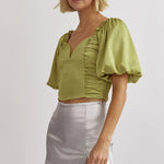 Entro | Green Going Out Top | Sweetest Stitch Online Boutique