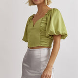 Entro | Green Going Out Top | Sweetest Stitch Online Boutique