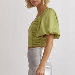 Entro | Green Going Out Top | Sweetest Stitch Online Boutique