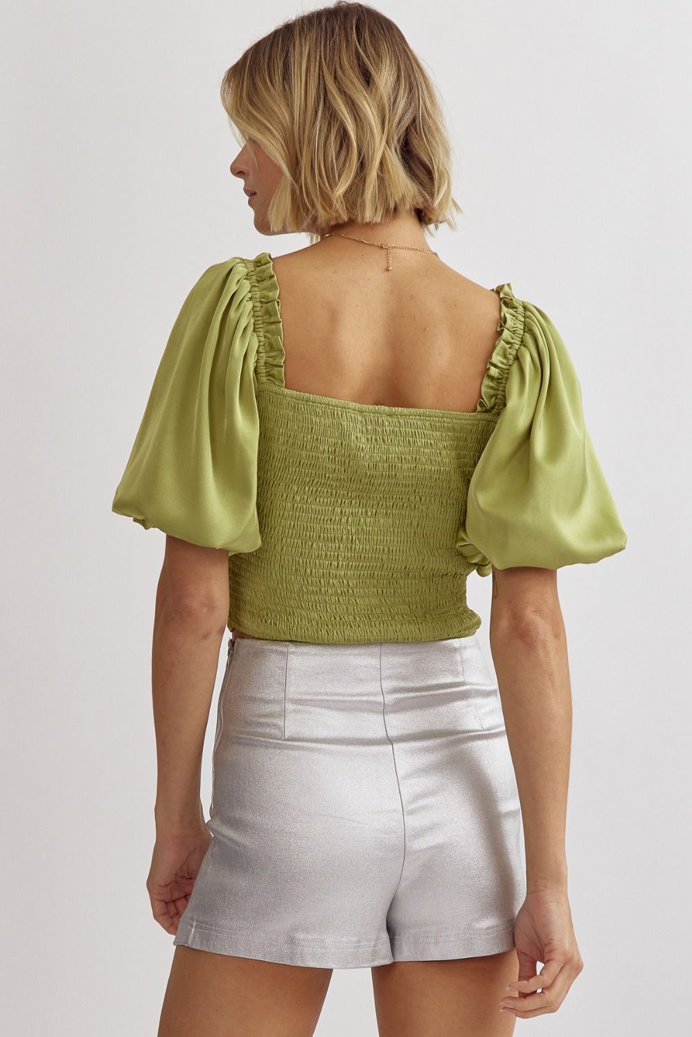 Entro | Green Going Out Top | Sweetest Stitch Online Boutique