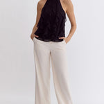 Entro | Black Ruffle Sleeveless Top | Sweetest Stitch Richmond