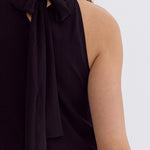 Entro | Black Ruffle Sleeveless Top | Sweetest Stitch Richmond