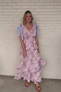 Entro | Tiered Floral Midi Dress | Sweetest Stitch Richmond Boutique