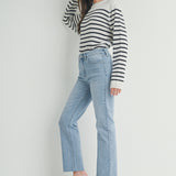 Just Black | Light Wash Straight Straight Leg Jeans | Sweetest Stitch