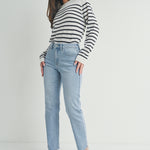 Just Black | Light Wash Straight Straight Leg Jeans | Sweetest Stitch